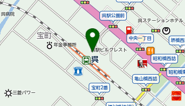 宅配ロッカーPUDO 呉駅ビルクレストの地図画像