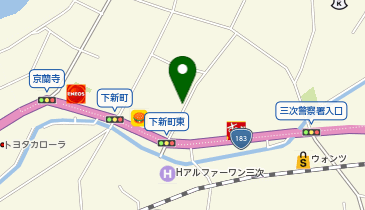 宅配ロッカーPUDO 三次プラザパーキング(フレスポ三次プラザ)の地図画像