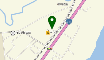 宅配ロッカーPUDO カスミ 鮎川店の地図画像