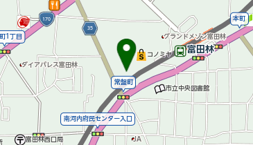 宅配ロッカーPUDO コノミヤ 富田林店の地図画像