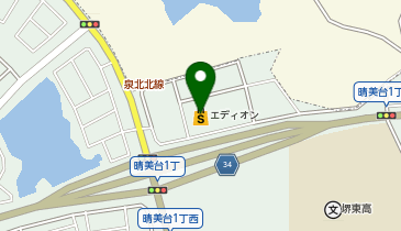 宅配ロッカーPUDO エディオン 泉北店の地図画像