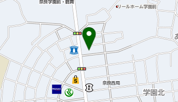 宅配ロッカーPUDO UR奈良・学園前 団地エントランス横の地図画像