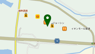 宅配ロッカーPUDO イオンモール草津の地図画像