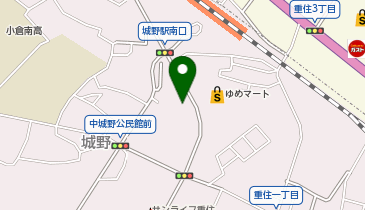 宅配ロッカーPUDO サンキュードラッグ 城野店の地図画像