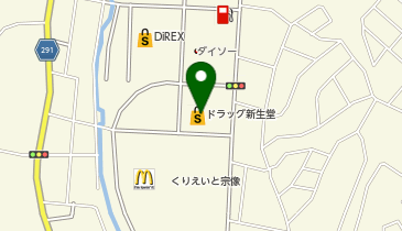 宅配ロッカーPUDO 新生堂薬局 くりえいと宗像店の地図画像