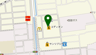 宅配ロッカーPUDO エディオン サンリブシティくまなん店の地図画像