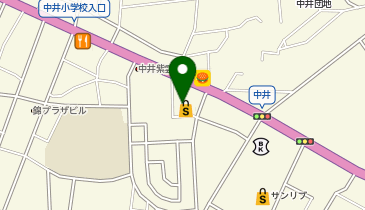 宅配ロッカーPUDO サンキュードラッグ 中井薬局の地図画像