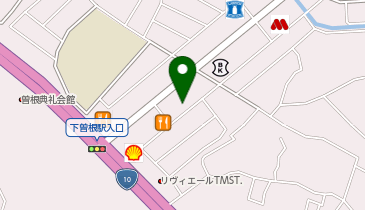 宅配ロッカーPUDO ドラッグ新生堂 下曽根店の地図画像
