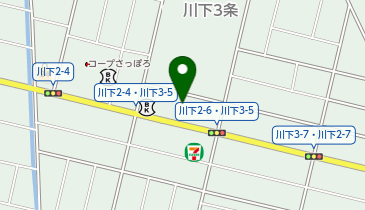 宅配ロッカーPUDO サツドラ 川下店の地図画像