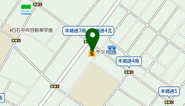 宅配ロッカーPUDO サツドラ 本郷店の地図画像