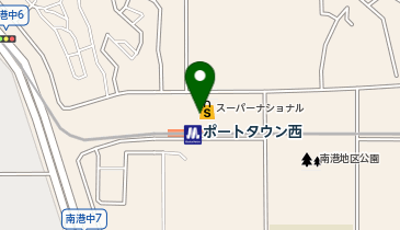 宅配ロッカーPUDO ポートタウン西ビルの地図画像