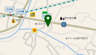 宅配ロッカーPUDO ウエルシア 神戸伊川谷有瀬店の地図画像