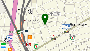 宅配ロッカーPUDO ヤマト運輸 淀川十三東営業所の地図画像