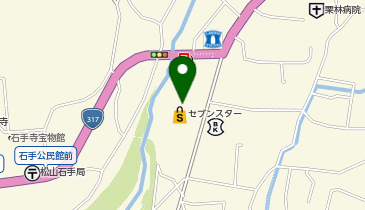 宅配ロッカーPUDO セブンスター 石手店の地図画像