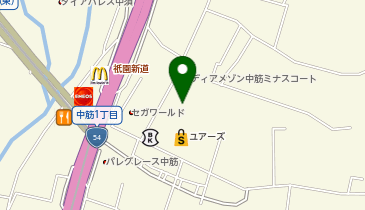 宅配ロッカーPUDO フレスタ 中筋店の地図画像