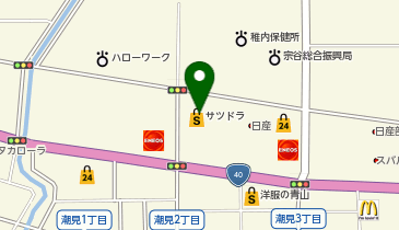 宅配ロッカーPUDO サツドラ 稚内店の地図画像