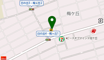 宅配ロッカーPUDO サツドラ 千歳梅ヶ丘店の地図画像
