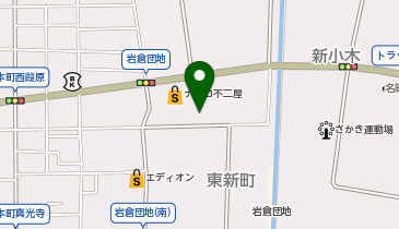 宅配ロッカーPUDO UR岩倉団地 集会所の地図画像