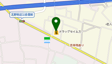 宅配ロッカーPUDO ST116 ドラッグセイムス 世田谷給田店の地図画像