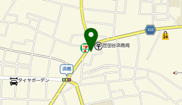 宅配ロッカーPUDO ST136 まいばすけっと 世田谷淡島店の地図画像