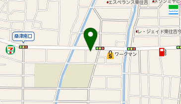 宅配ロッカーPUDO ドラッグアカカベ 桑津店の地図画像