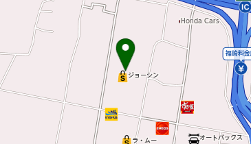 宅配ロッカーPUDO ジョーシン 福崎店の地図画像