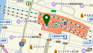 宅配ロッカーPUDO アミュプラザ小倉の地図画像