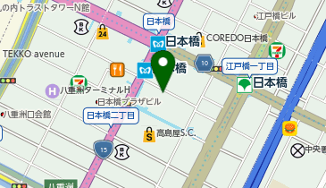 宅配ロッカーPUDO 日本橋高島屋S.C. 新館地下1階の地図画像
