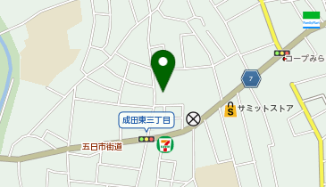 宅配ロッカーPUDO SG035 グランド成田東の地図画像