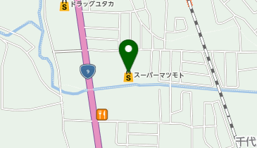 宅配ロッカーPUDO マツモト 千代川店の地図画像