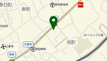 宅配ロッカーPUDO ウエルシア 泉佐野旭店の地図画像