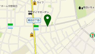 宅配ロッカーPUDO NK091 Baluko Laundry Place 中野南台店の地図画像