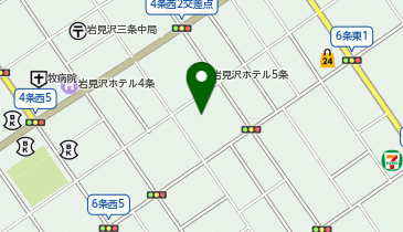 宅配ロッカーPUDO サツドラ 岩見沢6条店の地図画像