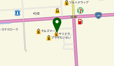 宅配ロッカーPUDO サツドラ 斜里店の地図画像