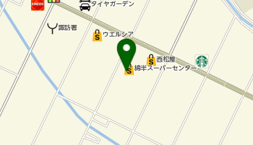 宅配ロッカーPUDO 綿半スーパーセンター 諏訪店の地図画像