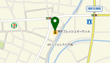 宅配ロッカーPUDO 綿半フレッシュマーケット 平島店の地図画像