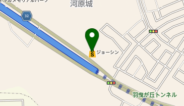 宅配ロッカーPUDO ジョーシン 羽曳が丘店の地図画像