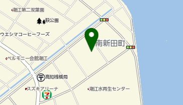 宅配ロッカーPUDO ヤマト運輸 高知南新田営業所の地図画像