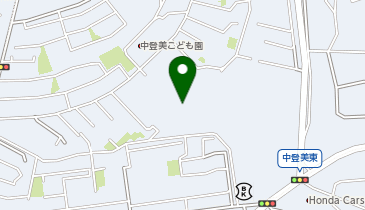 宅配ロッカーPUDO UR中登美第3団地 団地中心部管理サービス事務所付近の地図画像