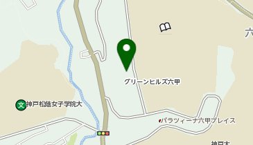 宅配ロッカーPUDO URグリーンヒルズ六甲団地 管理サービス事務所付近の地図画像