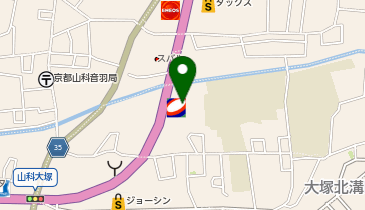 宅配ロッカーPUDO ダックス 山科大塚店の地図画像