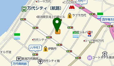 宅配ロッカーPUDO 万代シテイバスセンターの地図画像