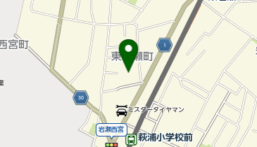 宅配ロッカーPUDO ウエルシア 富山岩瀬店の地図画像
