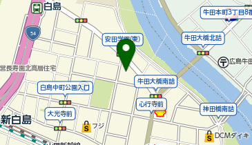 宅配ロッカーPUDO ヤマト運輸 広島白島センターの地図画像