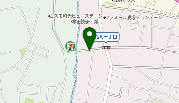 宅配ロッカーPUDO NR092 旭町3丁目の地図画像