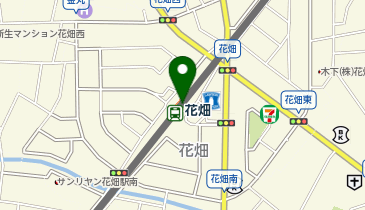 宅配ロッカーPUDO 西日本鉄道 花畑駅の地図画像