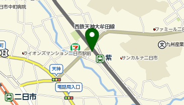 宅配ロッカーPUDO 西日本鉄道 紫駅の地図画像