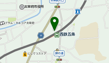 宅配ロッカーPUDO 西日本鉄道 西鉄五条駅の地図画像