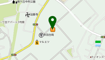 宅配ロッカーPUDO エムズタウン 赤羽台店の地図画像