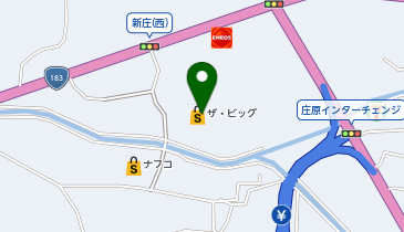 宅配ロッカーPUDO ザ・ビッグ 庄原店の地図画像